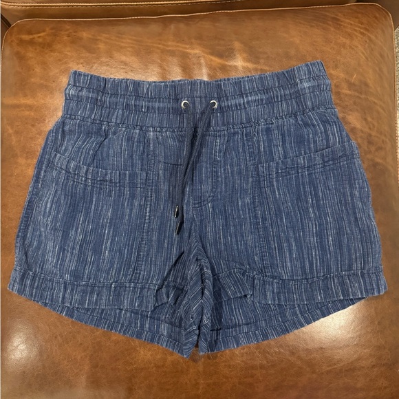 Athleta Pants - Athleta Blue Drawstring Casual Shorts | Elastic Waist | Size 6